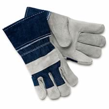 MCR Safety Economy Grade Split Leather Work Gloves