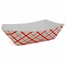 SCT® Southland Red Check Food Tray