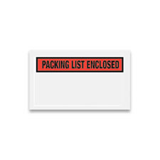 Packing List Enclosed Packing List Envelope 10" x 12"
