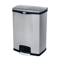 Rubbermaid® Commercial Slim Jim Stainless Steel Step-On Container