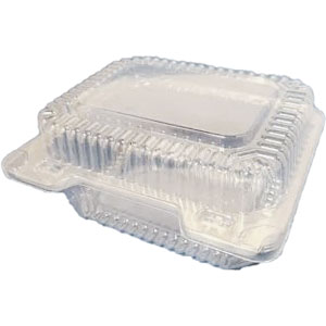 Hinged Take-Out Container with Dome Lid