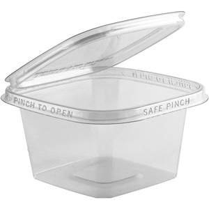 Anchor Packaging Safe Pinch® Hinged Food Container