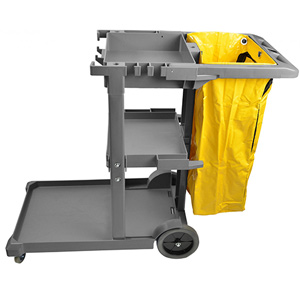 Janico Janitor Housekeeping Utility Cart with Bag