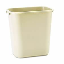 Rubbermaid® Commercial Deskside Plastic Wastebasket