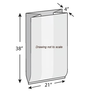 LK Packaging Gusseted Garment Bag