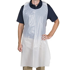 LK Packaging Embossed Poly Apron