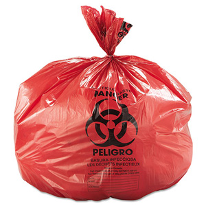 Colonial Bag Low Density Biohazard Can Liner