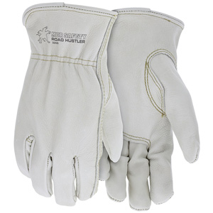 MCR Safety Road Hustler Premium Grain Leather Drivers Work Gloves