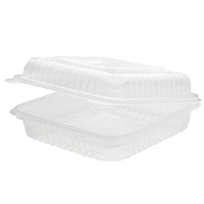 Lollicup Karat® Vented Hinged Food Container