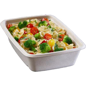 Sabert Pulp Plus™ Rectangular Food Container
