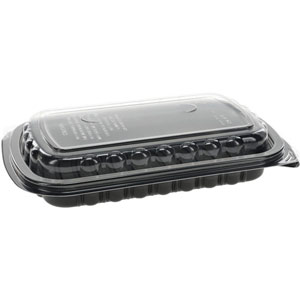 Pactiv Evergreen MealMaster Half Slab Rib Container with Lid