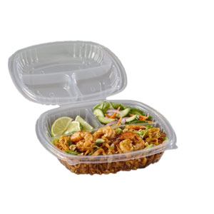 Sabert Square Hinged Food Container