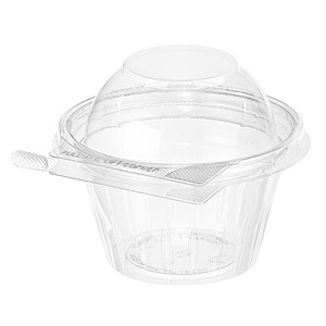 Inline Plastics Safe-T-Fresh Tamper Evident Hinged Cup with Dome Lid