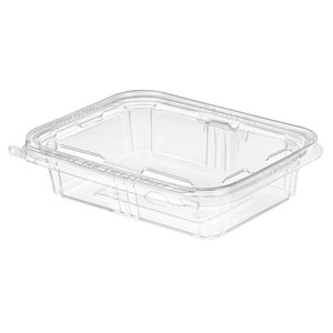Inline Plastics Safe-T-Fresh Rectangular Tamper Evident Clamshell Container