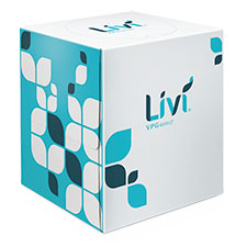Solaris Paper Livi VPG Select Cube Box Facial Tissue