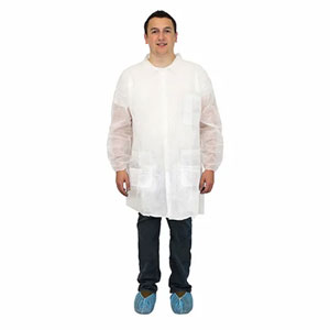 The Safety Zone PolyLite Lab Coat