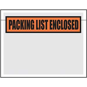 "Packing List Enclosed" Envelopes