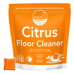Aqua ChemPacs Floor Cleaner Citrus Concentrate 15g Pods