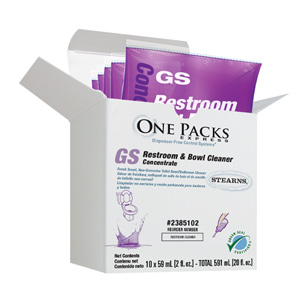 Stearns GS Restroom & Bowl Cleaner Concentrate Packs
