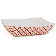 SCT® Southland Red Check Food Tray
