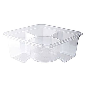 Greenware On The Go Box 3 Compartment PLA 6 x 6 x 3